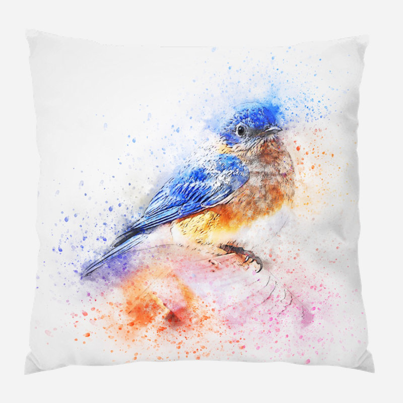 Coussin oiseau Emery, Microsuède, Intérieur