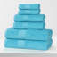 Ensemble de 6 serviettes de bain en coton écologiques à séchage rapide Hannu 450 g / m²-693044016