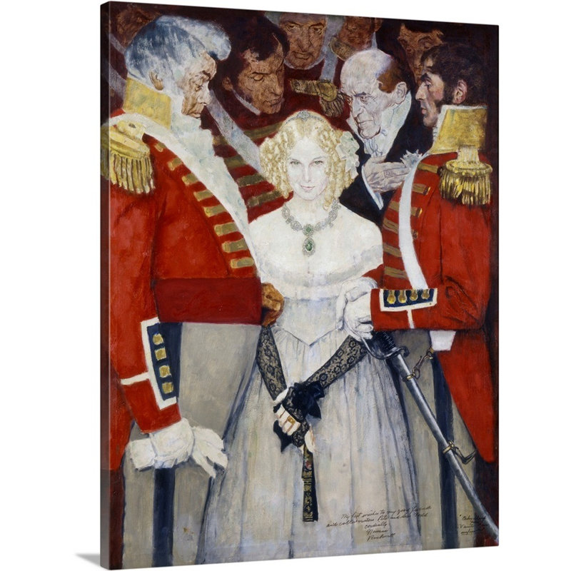 Art mural Becky, H 14 po x l 11 po x P 1,25 po, Toile tendue