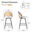 66 cm H Swivel Upholstered Bar Stool & Counter Stool with Metal Legs (set of 2 & set of 4)-2007850848-2033917735-2033917738