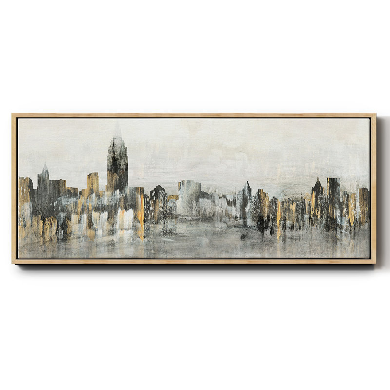 Bright City Lights - Toile encadrée, H 20 po x l 50 po