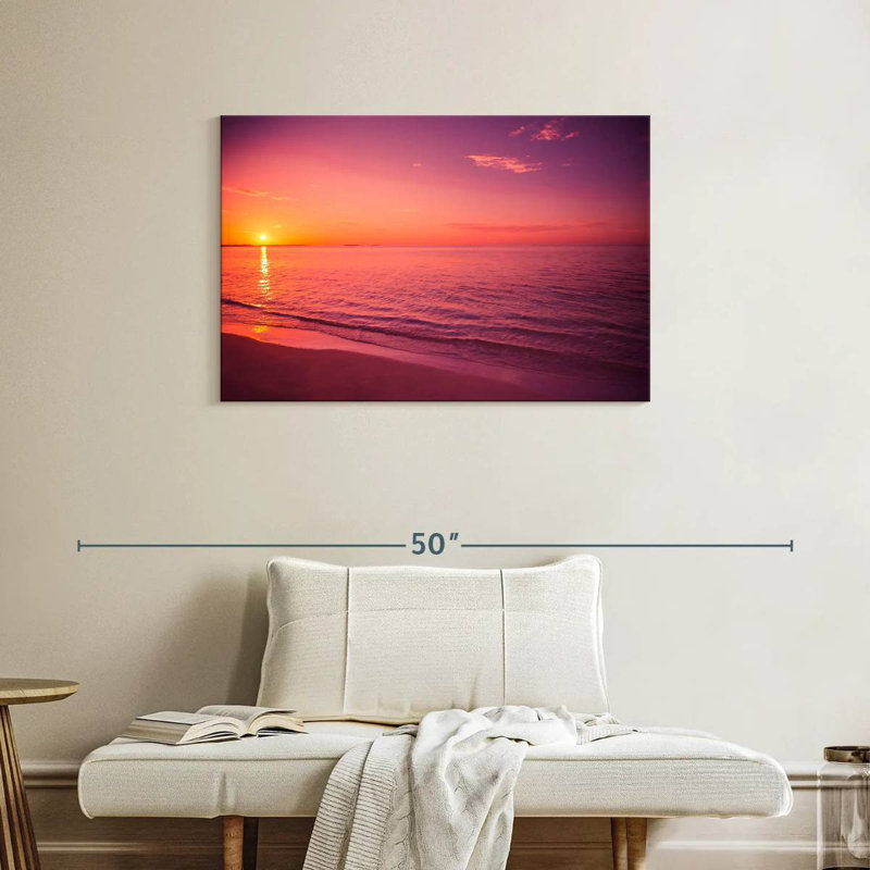 Gillard Rosy Gillard coucher de soleil, H 24 po x l 36 po