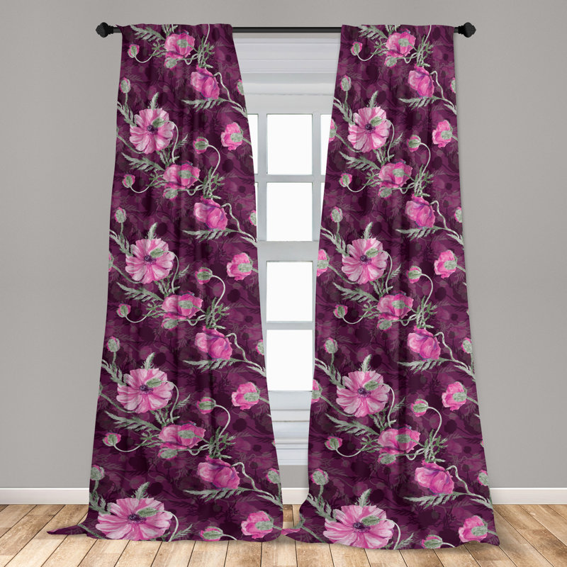 Semi Sheer Curtain Pair, 28" W x 95" L