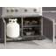 Ensemble 5 pièces d'armoires d'extérieur en aluminium gris ardoise avec bar, gril, évier, gril au gaz naturel 36 po et plateau blanc Dekton 32 po-132210356-132210357