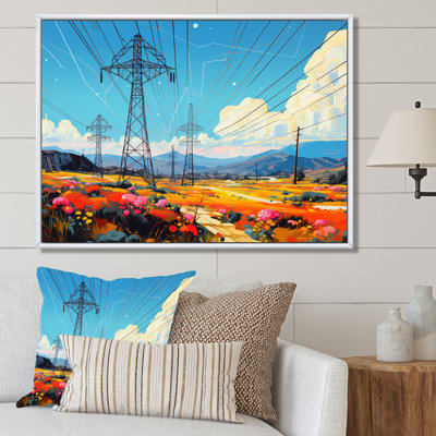 Power Lines Gridscape Serenade I - Power Lines Canvas Prints