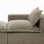 Chaise longue modulaire rembourrée en chenille rembourrée avec repose-pieds amovible - entièrement compressée, aucun assemblage requis-1897707337-1897688184