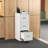 White Metal Vertical File Cabinet With 3 Drawers, Lock, And Quiet Steel Slides For Efficient Home Office Storage Cabinet, Label Frame, Quick Identification, High - Quality Cold Rolled-1533929877