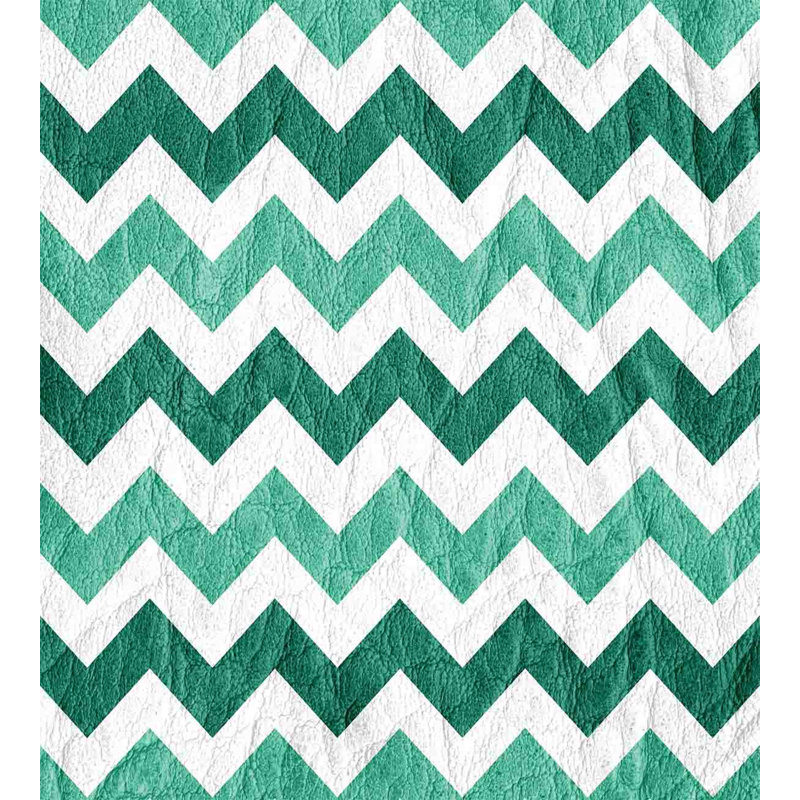 Modern & Contemporary Polyester Chevron / Zig Zag Duvet Cover, Queen Duvet Cover + 2 Standard Shams