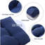 Coussin de banc d'extérieur, 48 po x 18 po x 5 po, coussin de siège de patio capitonné imperméable, résistant à la décoloration, bleu marine