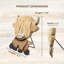 Figurine en bois de vache Highland