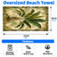 Serviette de plage 1PCS Tropical Banana Leaf