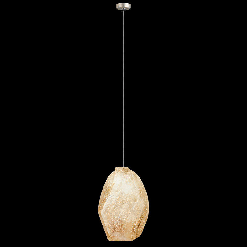 Natural Inspirations 1 - Light Pendant, Gold/Natural Quartz