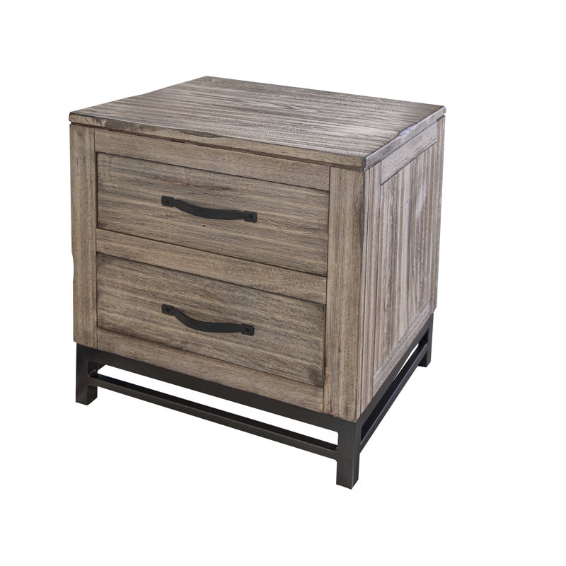 Kentrel Blacksmith Nightstand 2 Drawers