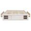 Base de lit plateforme avec 4 tiroirs de rangement et pied de lit-1592531340