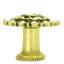 Cache large round multi crystals knob with swarovski crystals in finish Burnished Brass-1062108032