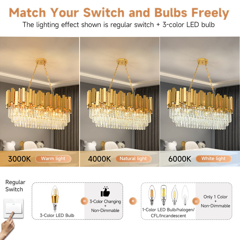 8-Light Empire Chandelier