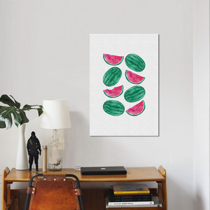 «Watermelon Crowd» par Orara Studio - Giclée sur toile tendue avec châssis, H 18 po x l 12 po x P 1,5 po, Toile tendue