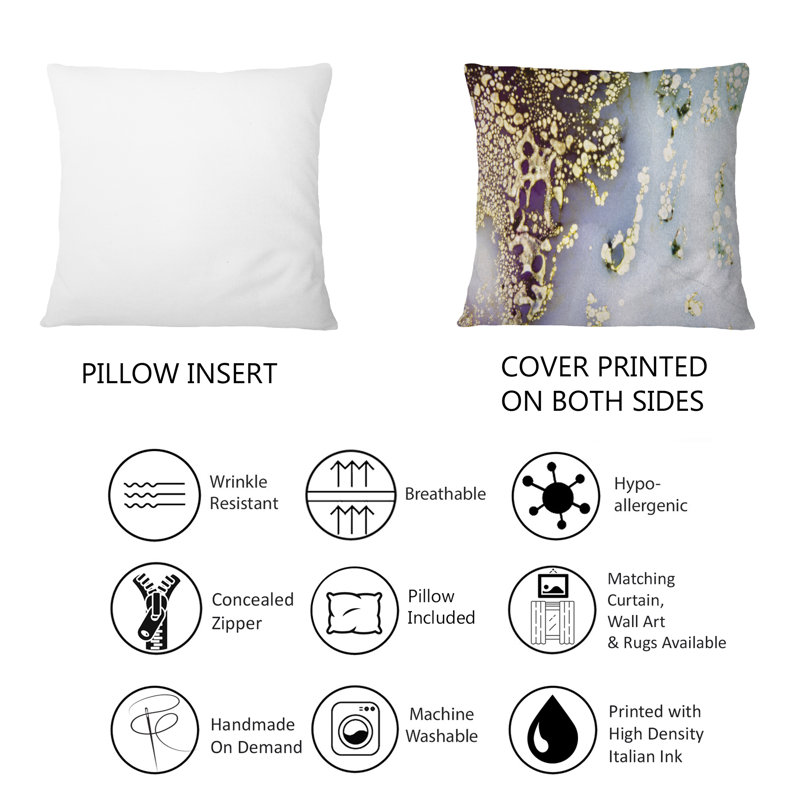 Coussin Glitter Drops On - bleu clair