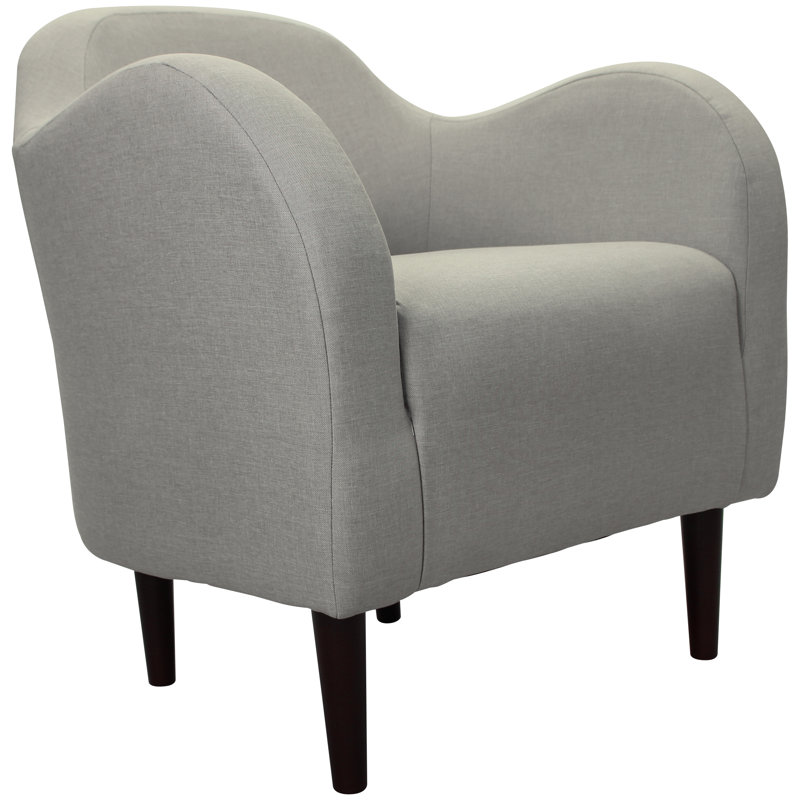 Reider Upholstered Armchair, Jitterbug Oatmeal Performance Basketweave