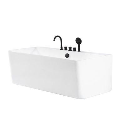 Borkowski 1700mm x 750mm Freestanding Soaking Acrylic Bathtub with Tap