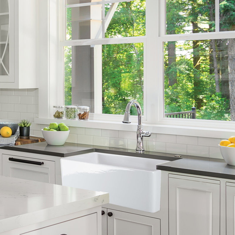 Cape 30.25'' L Single Basin Kitchen Sink