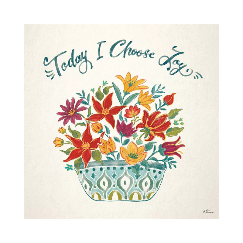 Happy Thoughts III by Janelle Penner - Wrapped Canvas Gallery-Wrapped Canvas Giclée, 45.72 cm H x 45.72 cm W