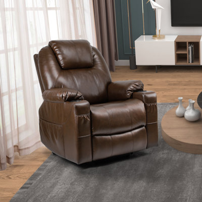Faux Leather Heated Massage Chair