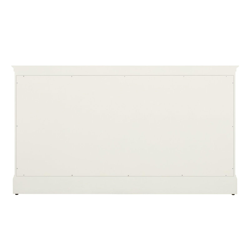 Claudia 60" Mahogany Double Basin Vanity Set with Cabinet, Vanity Top, Carrara Marble, White