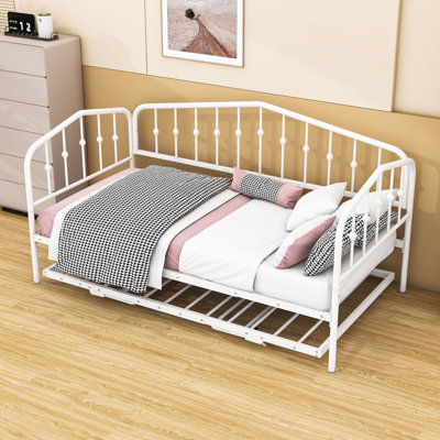 Khristy Twin Metal Daybed with Trundle