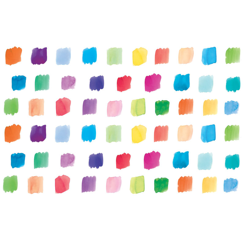 Multicolor Watercolor Swatch Peel & Stick Wall Decal