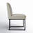 Bende Modern Fabric Upholstered Side Chairs with Metal Sled Base-1633455402