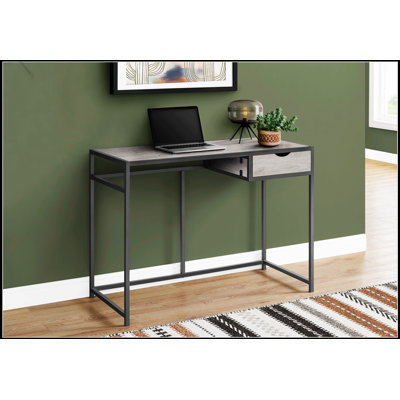 Bureau d'ordinateur compact et moderne avec tiroir de rangement, idéal pour le bureau à domicile et les petits espaces, design élégant et fonctionnel