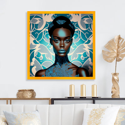 «Beautiful Retro African American Model VI», reproduction sur toile