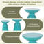 Tables d'appoint d'extérieur en fer avec design évasé, ensemble de 2-1472903080