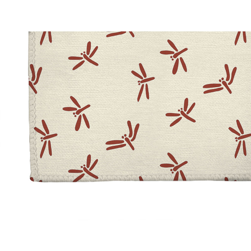 Tapis de bureau Dragonfly, L 60 po x P 36 po, Brique d'argile