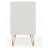 Rockefeller 35" Mid-Century Modern 3-Drawer Bachelor's Chest in Off White and Nature-870534835