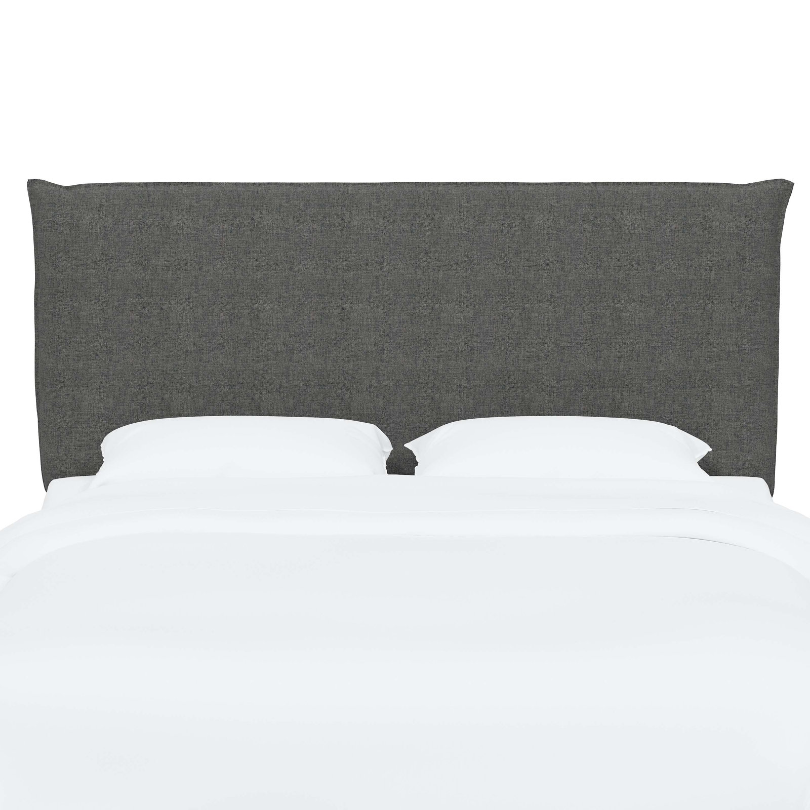 Halcyon Upholstered Headboard, California King, Zuma Charcoal Textured Linen