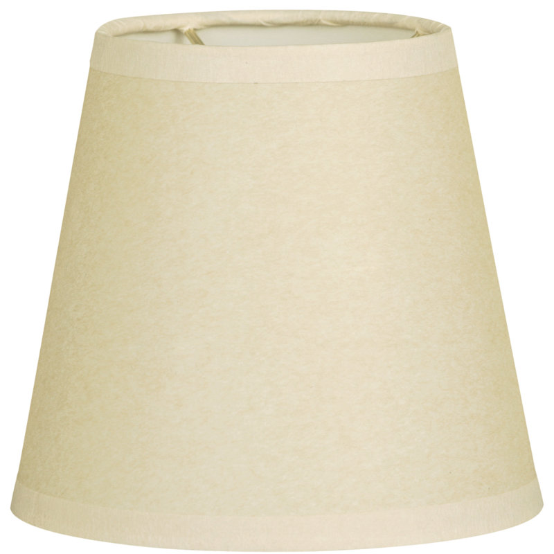Abat-jour en papier empire (à pince), Beige, H 4,5 po x l 5 po x P 5 po