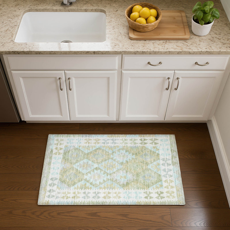 Premium Machine Washable Tara AMF1915 Tribal Rug, Rectangle 1'8" x 2'6"