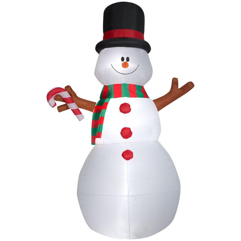 Animated Airblown-Swiveling Snowman