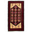 Tapis décoratif en laine noué à la main de conception unique 3 pi 3 po x 6 pi boyt New Age