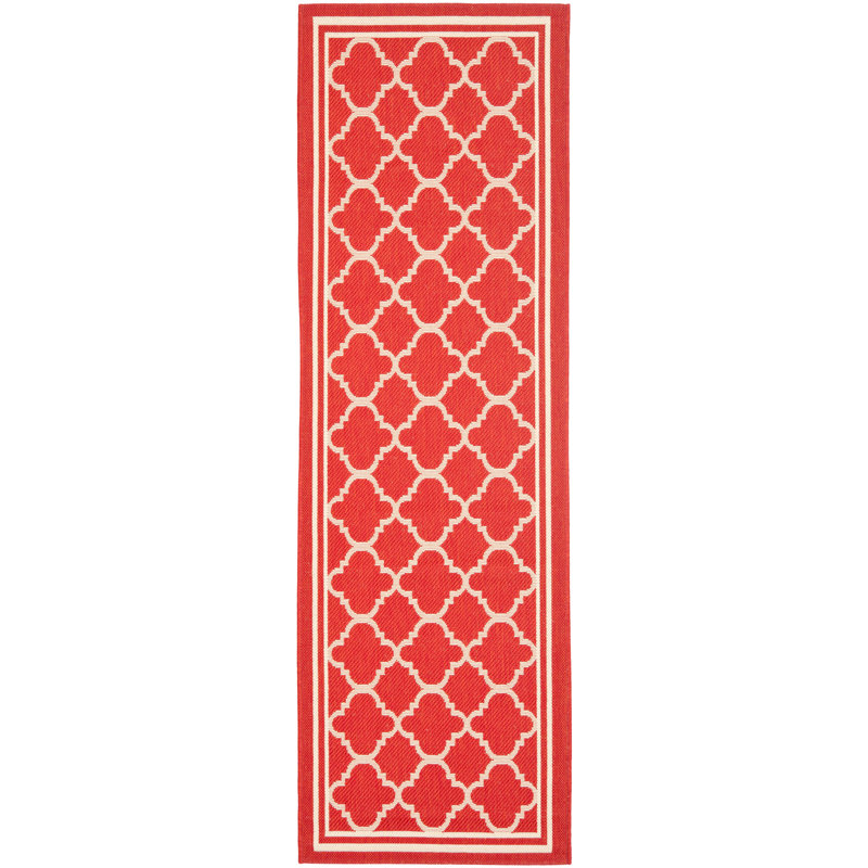 Tapis d'intérieur / extérieur à motif géométrique Herefordshire Performance, Tapis de couloir 2 pi 3 po x 6 pi 7 po