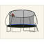 Trampoline citrouille de 14 pi, trampoline d'extérieur avec panier de basketball, filet d'enclos et échelle
