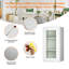 Armoires murales en verre avec contreplaqué blanc l 15 po x P 12 po x H 30 po Prêt à assembler-132515323