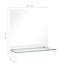 Chaidez Flat Mirror with Shelves