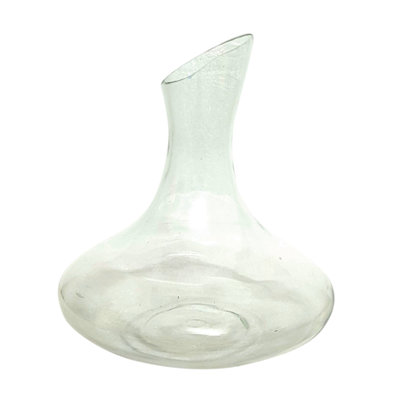 VIP Glass 8 in. Clear Carafe with Angled Opening