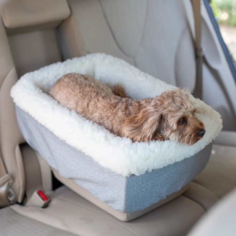 Small Gray and White Soft Sided Dog Carrier