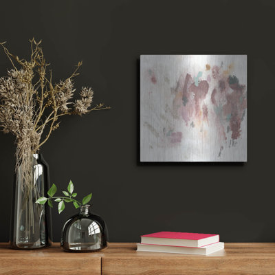  'Luz Pintada 2' by June Erica Vess Metal Wall Art, 12" x 12"