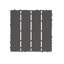 Paquet de 44 tuiles de patio imperméables en plastique toutes saisons à emboîtement toutes saisons de 12 po x 12 po gris foncé (orthographe alternative)