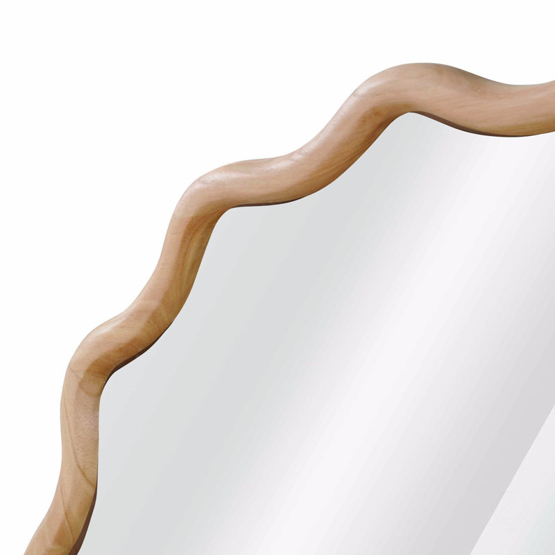 Miroir Wavy, Marron clair, 30 po x 30 po